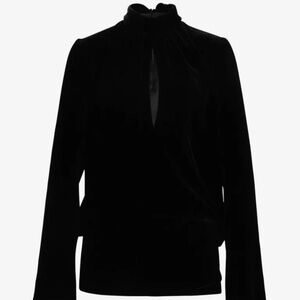 Saint Laurent Black Velvet Mini Dress